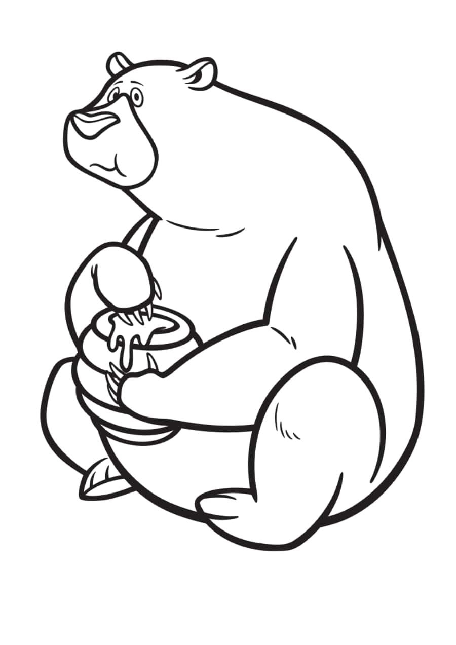 Boonie Bear Sketch Kids Tracing Shape Pdf Free Vectors